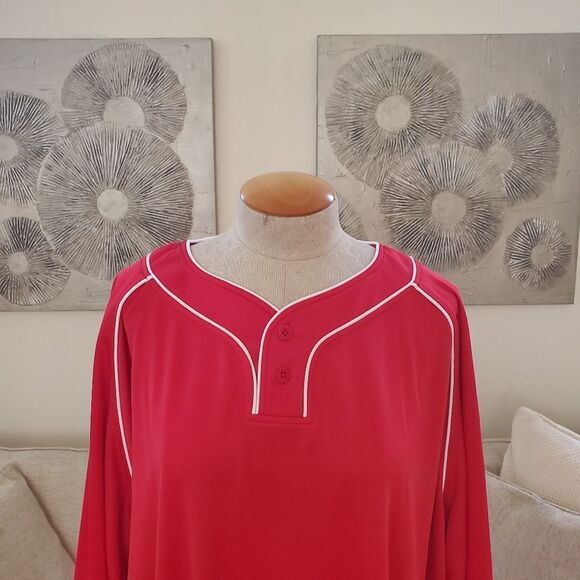 New Balance 2 Button Baseball Jersey sz 4XL - Picture 5 of 13